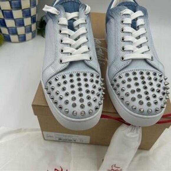 Men's Christian Louboutin, Louis Jr spikes size 44 made in Italy - Picture 15 of 16